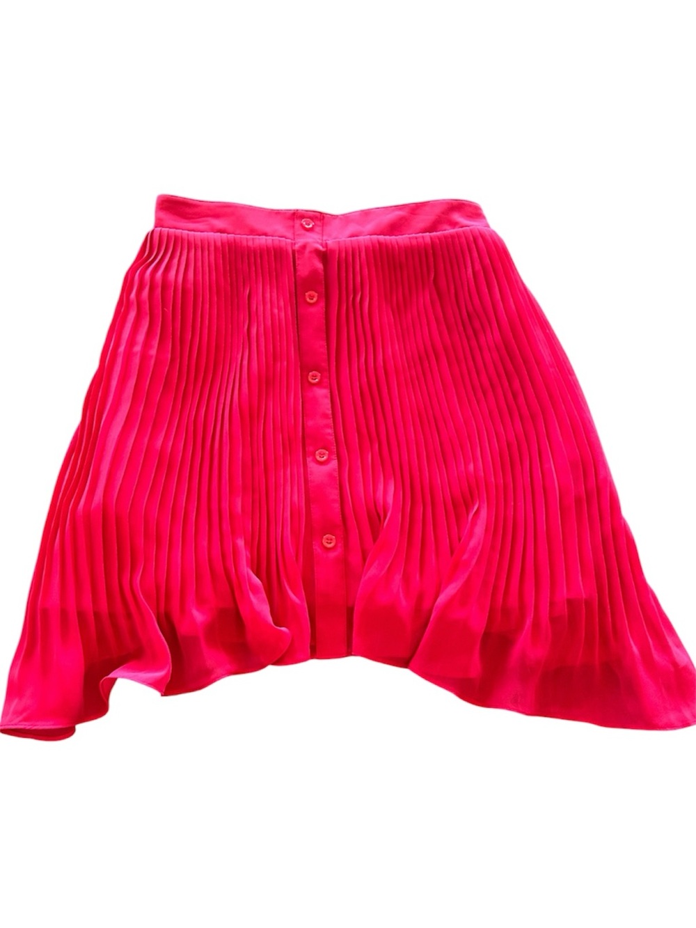 BCBGeneration NWT red berry pleated elastic waist mini skirt